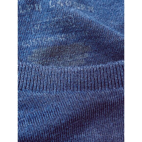 Vintage Polo Ralph Lauren T Shirt Blue Medium Short Sleeve White Horse Rider - Picture 6 of 10